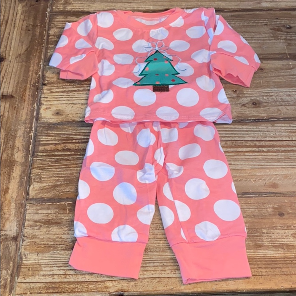 Pink Christmas Tree Pajamas